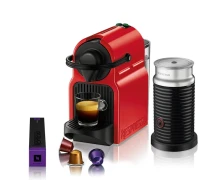 Krups Nespresso XN1015S Inissia Κόκκινο & Aeroccino Καφετιέρα Espresso + Δώρο Κάψουλες αξίας 30 Ευρώ