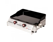 Somagic So Premium 2 καυστήρες Επιτραπέζιo Πλατώ Υγραερίου με Μαντεμένια Πλάκα Ψησίματος 