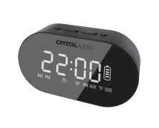 Crystal Audio BTC1K BT Speaker Alarm Clock Radio Μαύρο