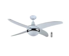 Primo CF48-4C1L 48'' 120εκ Με R/C 4 φτερά 1 Φως Ανεμιστήρας Οροφής Ασημί (800249)