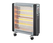 Primo QUARTZ SYH-1835 2400W Σόμπα Ηλεκτρική Αλογόνου Μαύρη-Ασημί (800131)