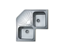 Teka ANGULAR 2B 1D Inox Ένθετος Γωνιακός Νεροχύτης (10118005)