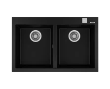 Teka FORSQUARE 2B 790 TG BLACK Νεροχύτης (115260014)