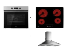 Teka HSB 644 INOX + TZ 6415 + DBP 60 PRO Σετ Φούρνος/Εστία/Απορροφητήρας