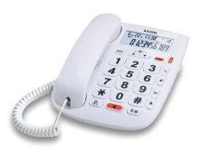 Alcatel TMAX20 Ενσύρματο τηλέφωνο με αναγνώριση κλήσης και μεγάλα πλήκτρα Λευκό (010024)