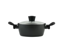 Estia Magma 20cm Κατσαρόλα Αντικολλητική Πρεσσαριστού Αλουμινίου (01-6129)