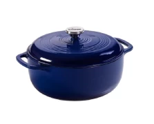 Lodge EC6D32 Μαντεμένια Κατσαρόλα - Γάστρα Με Indigo Εμαγιέ Πορσελάνινη Επίστρωση 5,68 lt