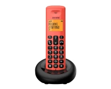 Alcatel E160 EWE κόκκινο Ασύρματο τηλέφωνο με δυνατότητα αποκλεισμού κλήσεων (010059)