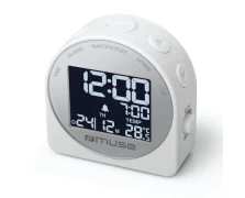 Muse M-09CW Λευκό Ψηφιακό Ρολόι Μπαταρίας (230166)