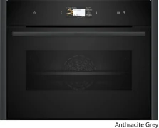 Neff C29FS3AY0 Anthracite Grey Εντοιχιζόμενος Φούρνος Compact NFS45E2A0 (C29FS3AY0 + Z9045AY0)