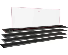 Neff I98WMM1Y7 Metallic Silver Απορροφητήρας Πάγκου Βυθιζόμενος με Κρύσταλλο 90cm NGLDR90M0 (I98WMM1Y7 + Z5802GLMY0) 