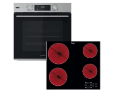Whirlpool OMSK58HU1SX + AKT 8090 LX Σετ Φούρνος/Εστία
