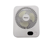 Primo PRMF-80692 Mini Λευκός 12.5cm Επαναφορτιζόμενος Ανεμιστήρας (800692)
