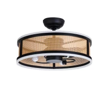 Primo PRCF-80657 24'' 60εκ DC Με R/C 3 Φώτα LED Ανεμιστήρας Οροφής Λευκός-Μαυρος (800657)