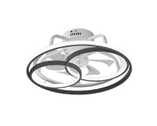 Primo RCF-80676 20'' 50εκ. Με Τηλεχειριστήριο 2 Φώτα LED Ανεμιστήρας Οροφής Λευκός-Μαυρος (800676)