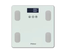 Primo PRBS-40464 Λευκή/Inox Λιπομετρητής - Ζυγαριά Μπάνιου (400464)