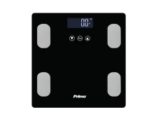 Primo PRBS-40465 Mαύρη/Inox Λιπομετρητής - Ζυγαριά Μπάνιου (400465)