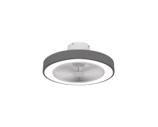 Estia Halo Flow 50cm με CCT Led Φωτισμο 45W και Τηλεχειρισμό Γκρί ανεμιστήρας οροφής ( 06-30162)