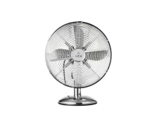 Estia RetroFlow 30cm 40W Μεταλλικός Ασημί Ανεμιστήρας Επιτραπέζιος (06-21542)