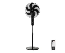 Estia Bow 40cm 60W Μαύρος Ανεμιστήρας ορθοστάτης με Τηλεχειρισμό (06-21122)
