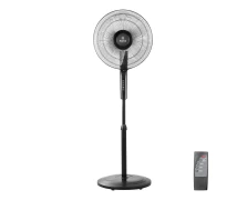 Estia Abel 40cm 60W Μαύρος Ανεμιστήρας ορθοστάτης με Τηλεχειρισμο (06-21528)