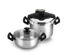Izzy Multi 8lt + 4lt Σετ Χύτρες Ταχύτητας (213106)