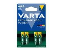 VARTA ΕΠΑΝΑΦΟΡΤΙΖΟΜΕΝΗ 800mAh συσκ.4 AAA (12829)