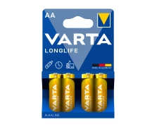 VARTA 4106 συσκ. 4 AΛΚΑΛΙΚΗ LONGLIFE AA (120301)