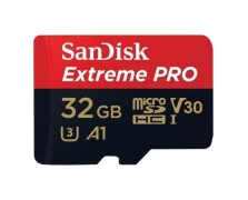 SanDisk Extreme PRO microSDHC 32GB + SD Adapter 100MB/s V30 UHS-I U3 A1 (532775)