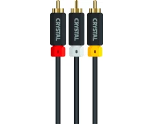 CRYSTAL AUDIO RC3 1.8m M TO 3RCA M bl (381518)