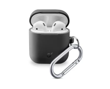 CELLULAR LINE 355806 Θήκη Σιλικόνης Bounce για AirPods 1/2 Μαύρη (49118)