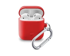 CELLULAR LINE 355813 Θήκη Σιλικόνης Bounce για AirPods 1/2 Κόκκινη (49120)