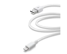 CELLULAR LINE 201912 USB Καλώδιο Συγχρονισμού και Φόρτισης Lightning για συσκευές Apple (2m) Λευκό (49492)