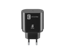 CELLULAR LINE 367182 Φορτιστής Σπιτιού για Samsung με Θύρα Type-C 25W Μαύρος (49844)