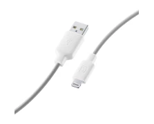 CELLULAR LINE 241338 USB Καλώδιο Συγχρονισμού και Φόρτισης Lightning για Apple (1m) Λευκό (490391)