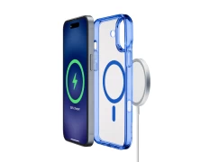 CELLULAR LINE 483370 Μαγνητική Θήκη Κινητού Magsafe Σκληρής Σιλικόνης για iPhone 16 Μπλε (490859)