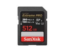 SanDisk Extreme PRO 512GB SDXC UHS-II + 2 years RescuePRO Deluxe SD Card (533694)