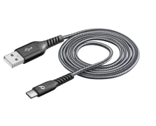 CELLULAR LINE 312373 USB Extreme Καλώδιο Συγχρονισμού και Φόρτισης Type-C (1,2m) Μαύρο (49167)