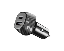 CELLULAR LINE Φορτιστής Αυτοκινήτου με 2 θύρες USB-C και USB 32W Μαύρος (490174)
