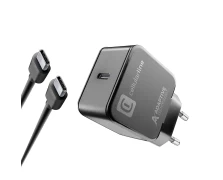 CELLULAR LINE 434778 Σετ Φορτιστής Samsung με θύρα Τype-C και καλώδιο Type-C 15W Μαύρο (490598)