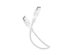 CELLULAR LINE Καλώδιο Συγχρονισμού και Φόρτισης Type-C (0,6m) Λευκό (490648)