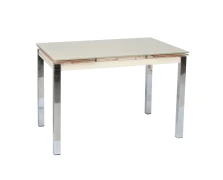 Varossi Τραπέζι Glamour 100 Κρεμ 100(150) x 65 x 75 (100-038)