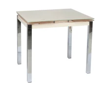 Varossi Τραπέζι Glamour 80 Κρεμ 80(120) x 65 x 75 (100-041)