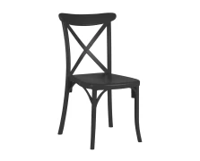 Varossi Καρέκλα Capri Μαύρο 49 x 54 x 90 (900-062)