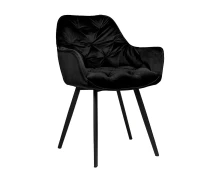 Varossi Πολυθρόνα Samantha Μαύρο 59 x 62 x 86 (300-231)