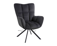 Varossi Πολυθρόνα Hilda Γκρι 62 x 72 x 88 (300-259)