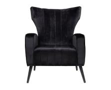 Varossi Πολυθρόνα Casandra Μαύρο 81 x 83 x 96 (300-278)