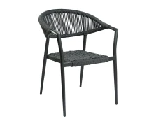 Varossi Πολυθρόνα Oggi με Γκρι σχοινί 55.5 x 59 x 78.5 (900-271)