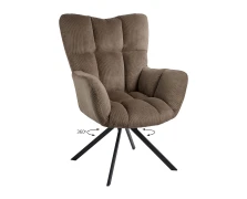Varossi Πολυθρόνα Hilda Μόκα 62 x 72 x 88 (300-370)