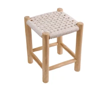 Varossi Σκαμπό Noor λευκό 35 x 35 x 47 (901-034)
